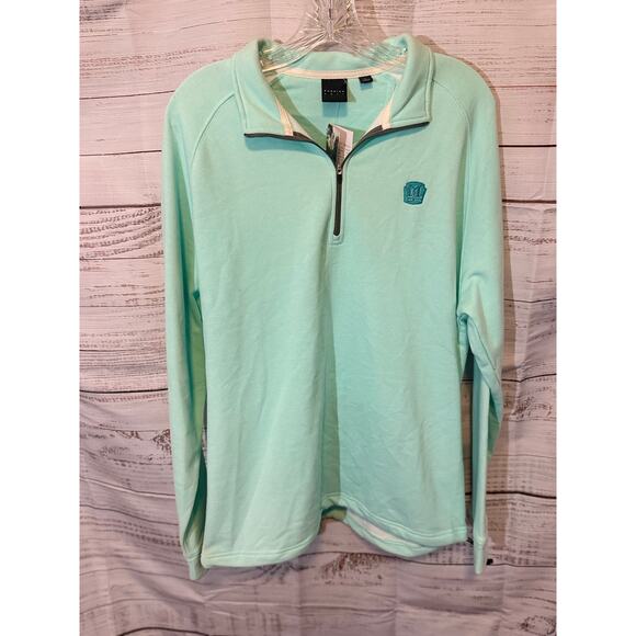 Dunning Golf Men’s 1/4 Zip Pullover | Mint Green | Size L | New with Tags - Picture 1 of 3